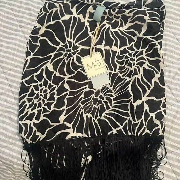 Antonio Melani M.G. Style Augustine Fringe Pareo Sarong Swimsuit Cover-Up - Picture 3 of 4